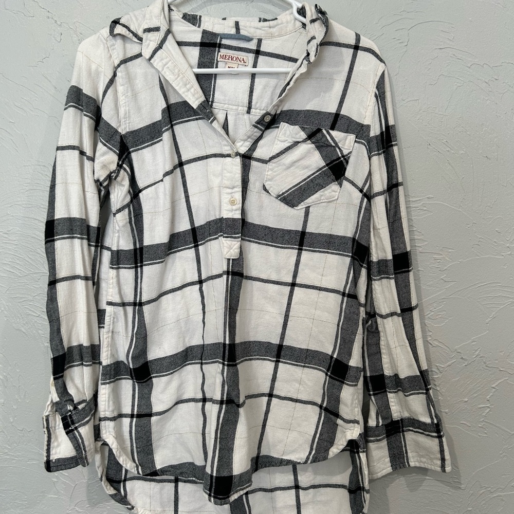 Merona Long sleeve button down flannel